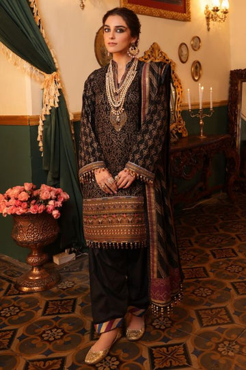 Alkaram FC-7B-22-Black Festive Eid Lawn 2022 Online Shopping